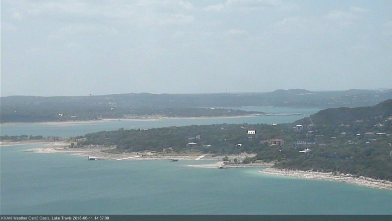 Lake Travis webcam, June 11, 2018 1:40 PM CT