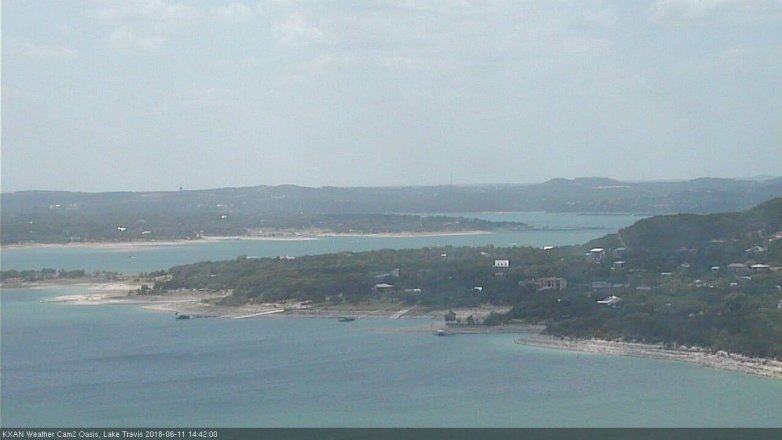Lake Travis webcam, June 11, 2018 1:45 PM CT