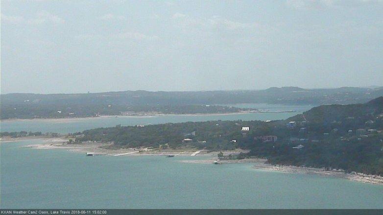 Lake Travis webcam, June 11, 2018 2:05 PM CT