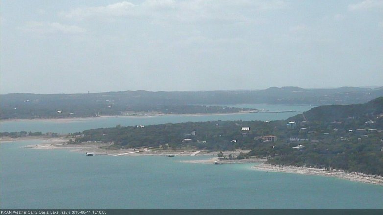 Lake Travis webcam, June 11, 2018 2:20 PM CT