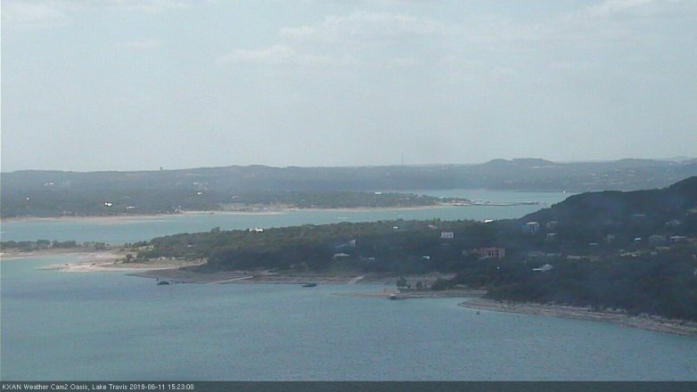 Lake Travis webcam, June 11, 2018 2:25 PM CT