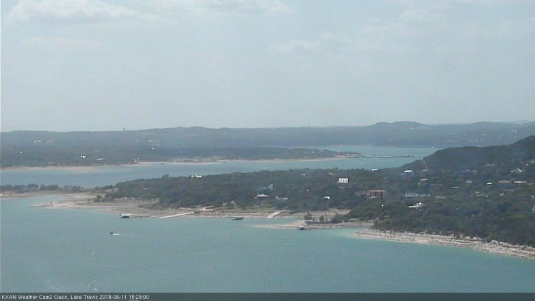 Lake Travis webcam, June 11, 2018 2:30 PM CT