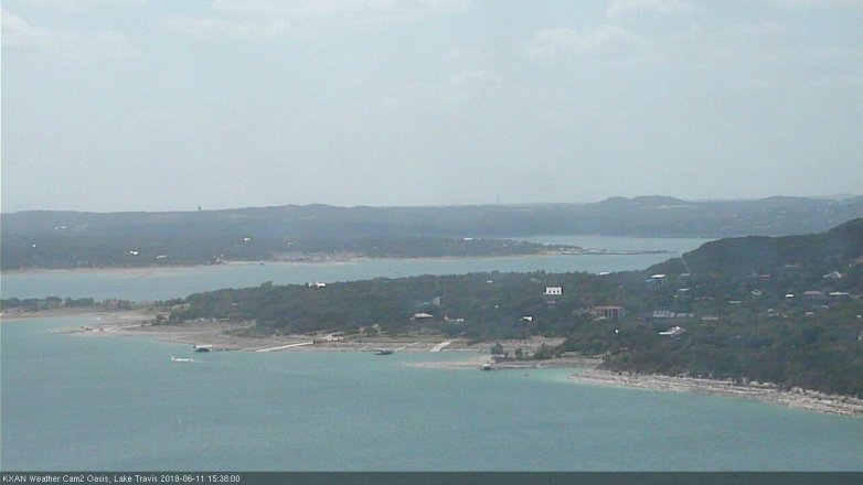 Lake Travis webcam, June 11, 2018 2:40 PM CT