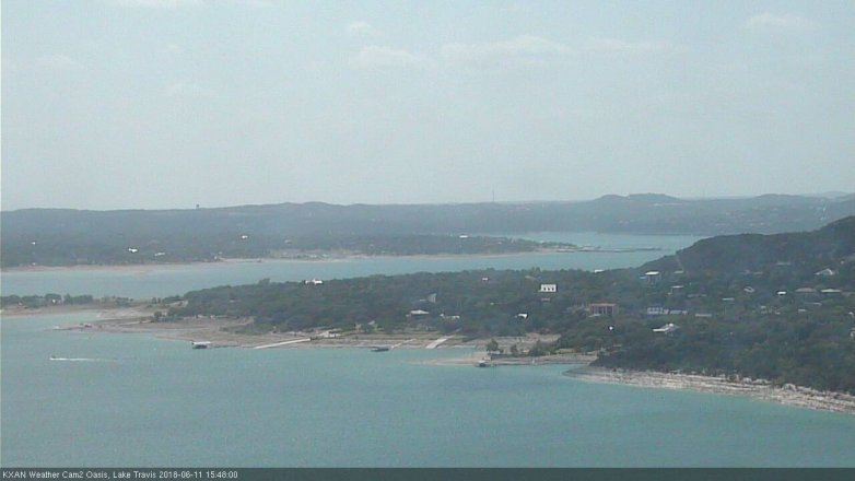 Lake Travis webcam, June 11, 2018 2:50 PM CT