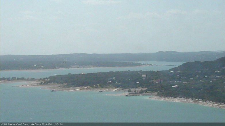 Lake Travis webcam, June 11, 2018 2:55 PM CT