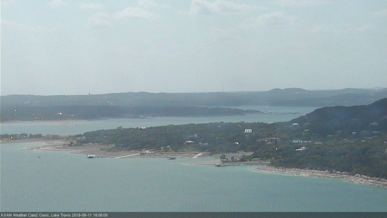 Lake Travis webcam, June 11, 2018 3:10 PM CT