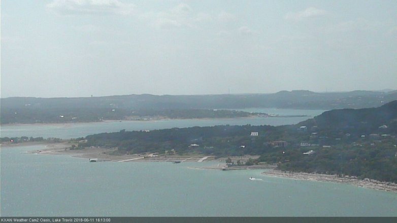 Lake Travis webcam, June 11, 2018 3:15 PM CT
