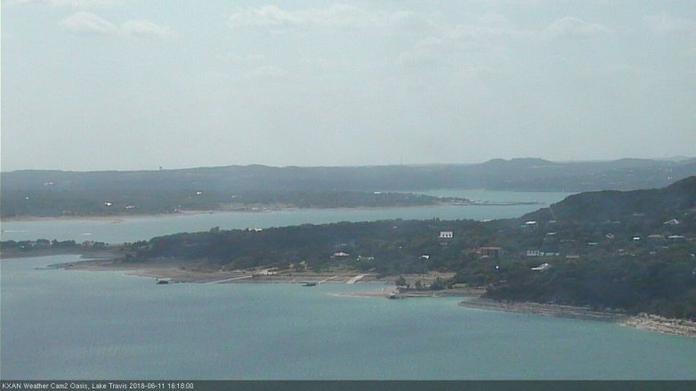 Lake Travis webcam, June 11, 2018 3:20 PM CT
