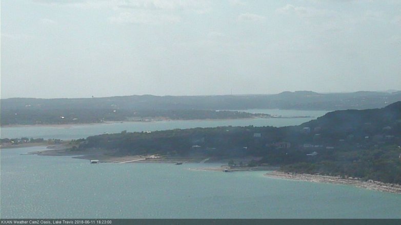 Lake Travis webcam, June 11, 2018 3:25 PM CT