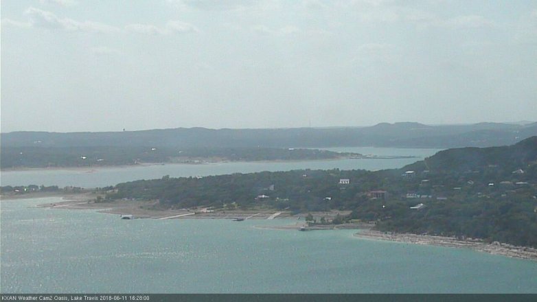 Lake Travis webcam, June 11, 2018 3:30 PM CT