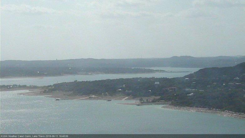Lake Travis webcam, June 11, 2018 3:50 PM CT