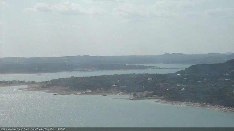 Lake Travis webcam, June 11, 2018 3:55 PM CT
