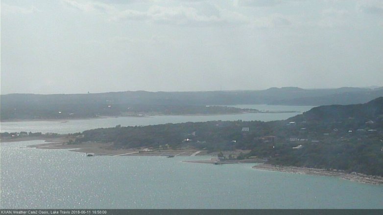 Lake Travis webcam, June 11, 2018 4:00 PM CT