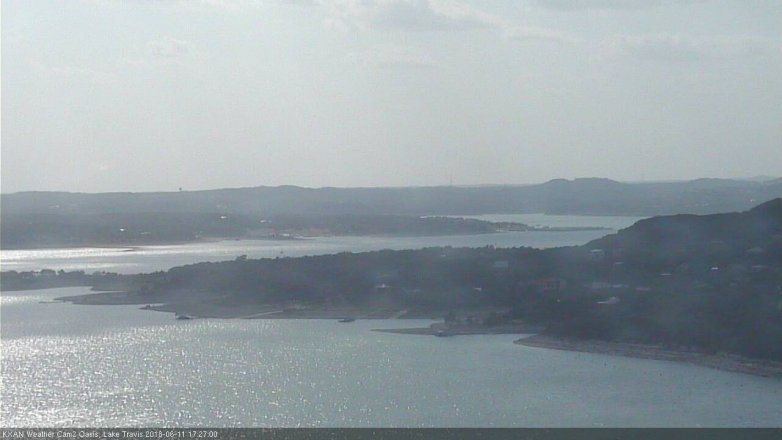 Lake Travis webcam, June 11, 2018 4:30 PM CT