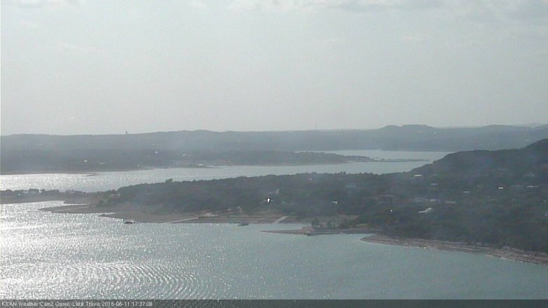 Lake Travis webcam, June 11, 2018 4:40 PM CT