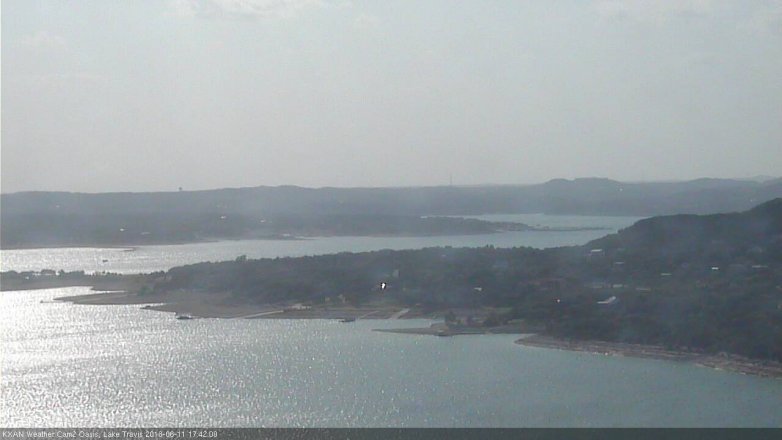 Lake Travis webcam, June 11, 2018 4:45 PM CT