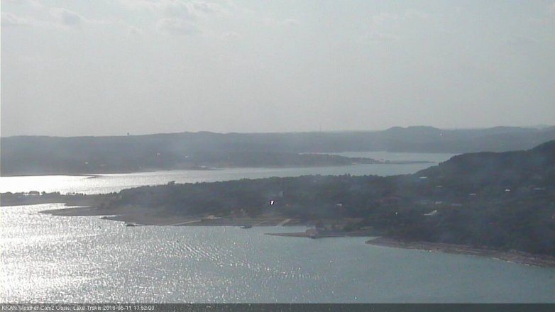 Lake Travis webcam, June 11, 2018 4:55 PM CT