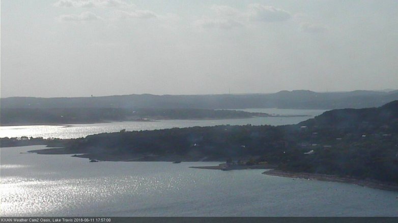 Lake Travis webcam, June 11, 2018 5:00 PM CT