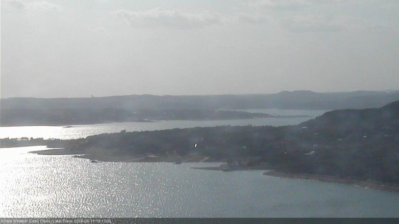 Lake Travis webcam, June 11, 2018 5:15 PM CT