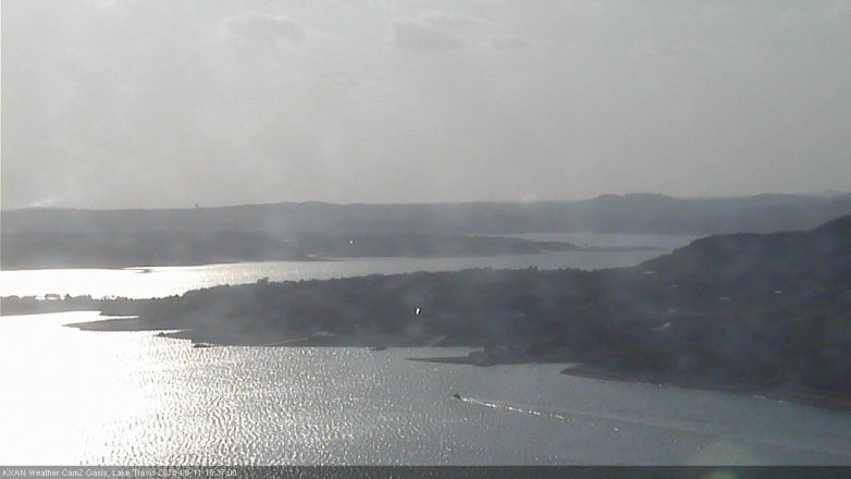 Lake Travis webcam, June 11, 2018 5:40 PM CT