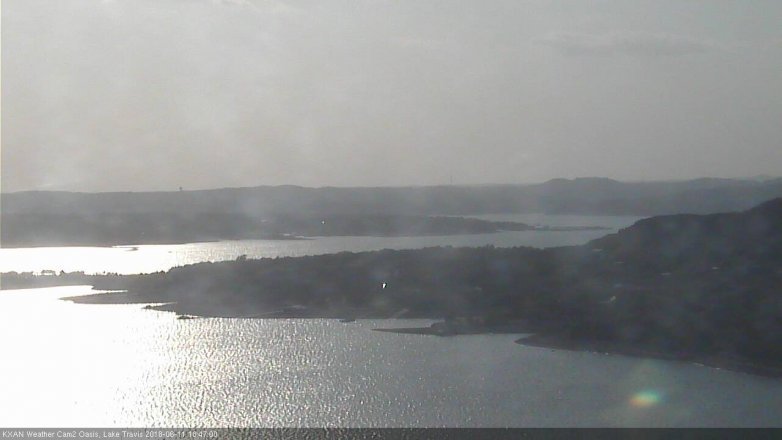 Lake Travis webcam, June 11, 2018 5:50 PM CT