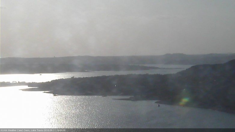 Lake Travis webcam, June 11, 2018 6:05 PM CT