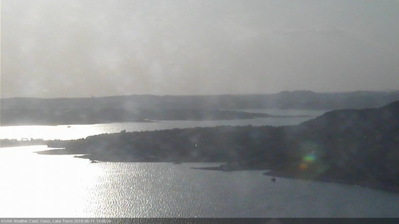 Lake Travis webcam, June 11, 2018 6:10 PM CT
