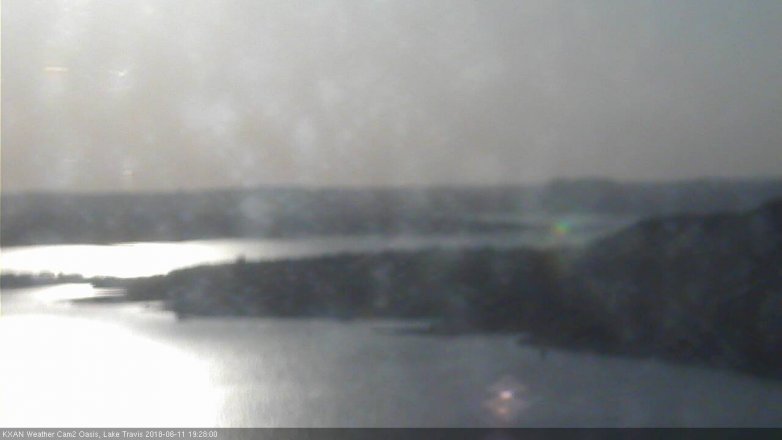 Lake Travis webcam, June 11, 2018 6:30 PM CT