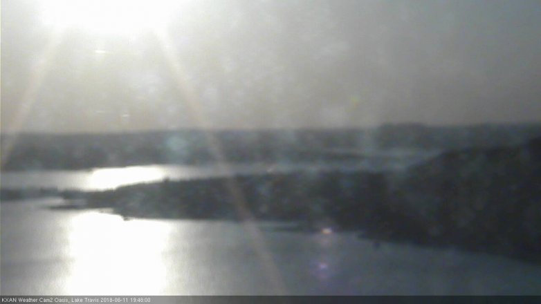 Lake Travis webcam, June 11, 2018 6:50 PM CT