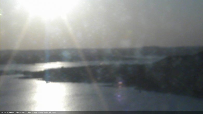 Lake Travis webcam, June 11, 2018 6:55 PM CT