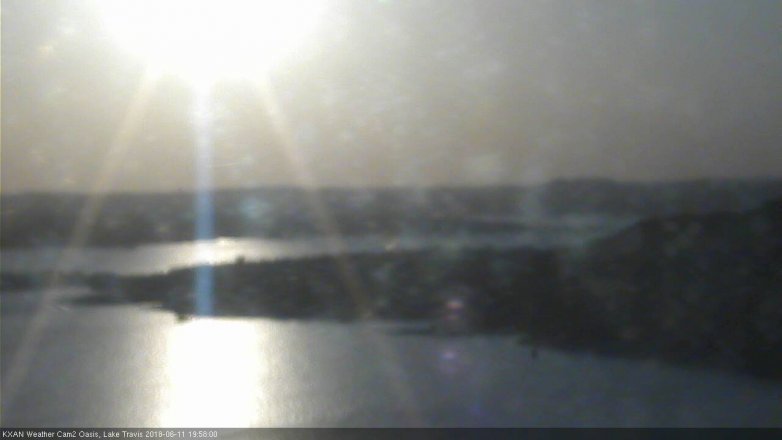 Lake Travis webcam, June 11, 2018 7:00 PM CT