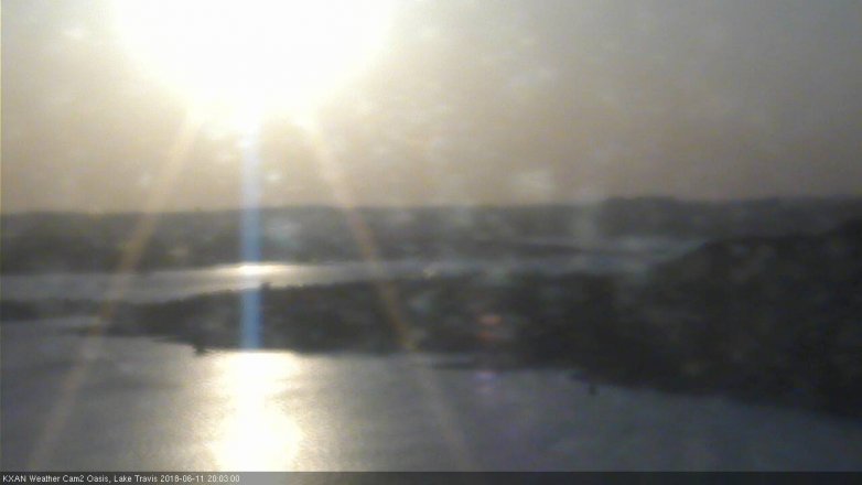 Lake Travis webcam, June 11, 2018 7:05 PM CT