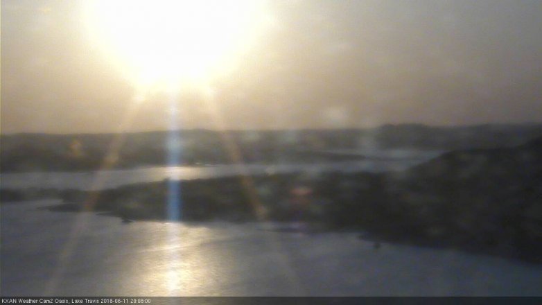 Lake Travis webcam, June 11, 2018 7:10 PM CT