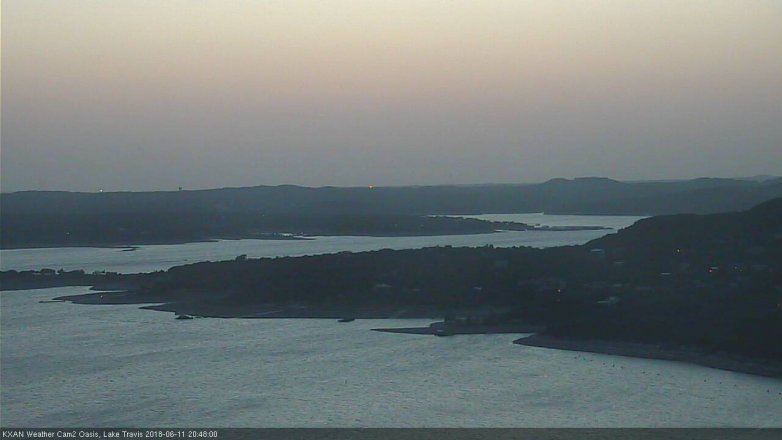 Lake Travis webcam, June 11, 2018 7:50 PM CT