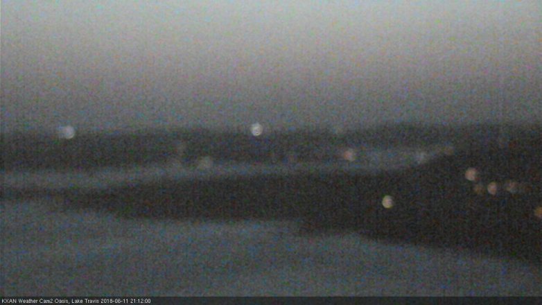 Lake Travis webcam, June 11, 2018 8:15 PM CT
