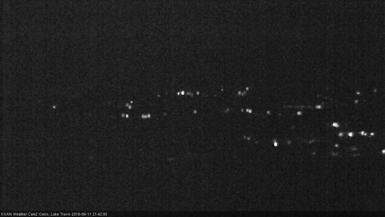 Lake Travis webcam, June 11, 2018 8:45 PM CT
