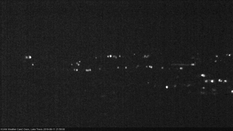Lake Travis webcam, June 11, 2018 9:00 PM CT