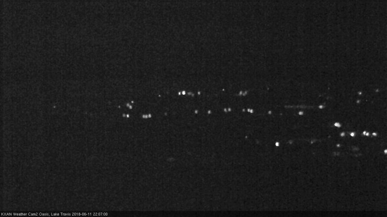 Lake Travis webcam, June 11, 2018 9:10 PM CT