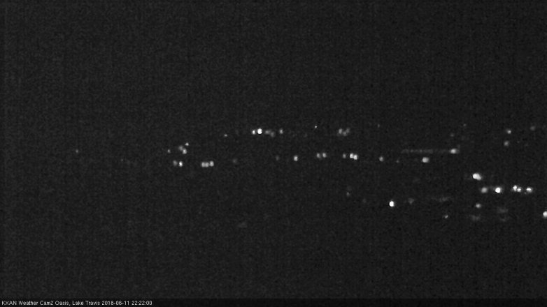 Lake Travis webcam, June 11, 2018 9:25 PM CT