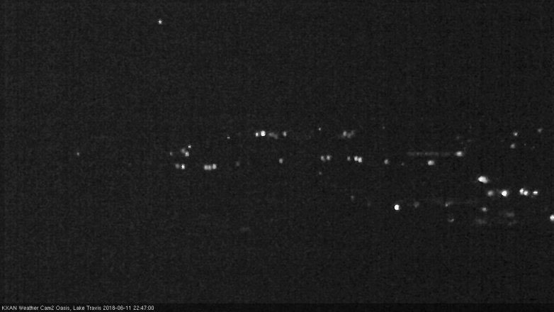 Lake Travis webcam, June 11, 2018 9:50 PM CT