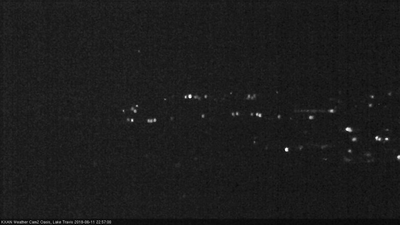 Lake Travis webcam, June 11, 2018 10:00 PM CT
