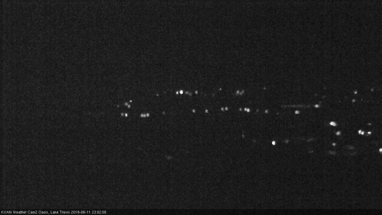 Lake Travis webcam, June 11, 2018 10:05 PM CT