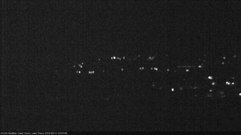 Lake Travis webcam, June 11, 2018 10:10 PM CT