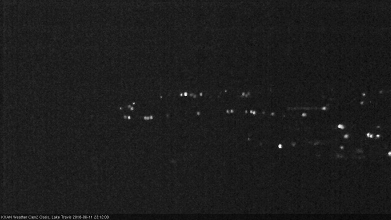 Lake Travis webcam, June 11, 2018 10:15 PM CT