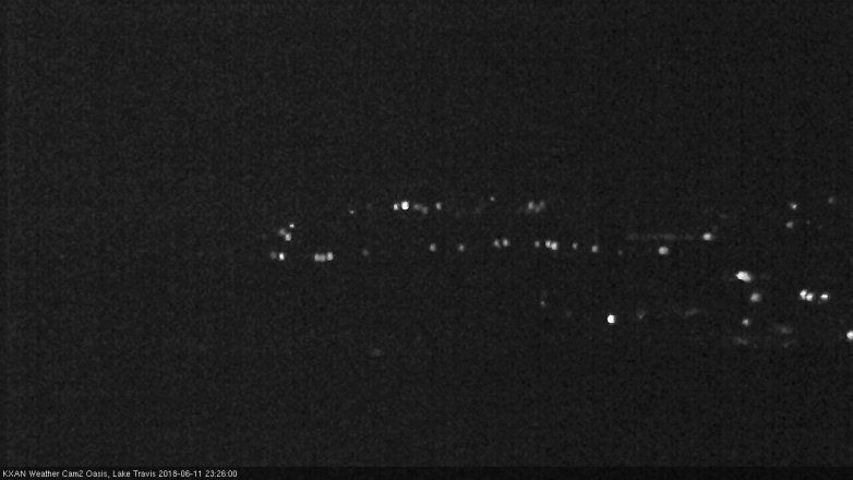 Lake Travis webcam, June 11, 2018 10:30 PM CT