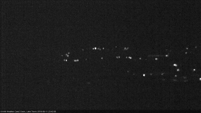 Lake Travis webcam, June 11, 2018 10:45 PM CT