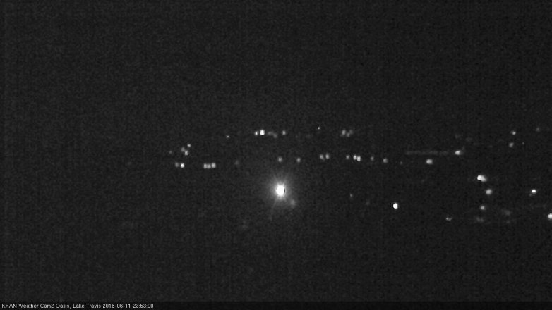 Lake Travis webcam, June 11, 2018 10:55 PM CT