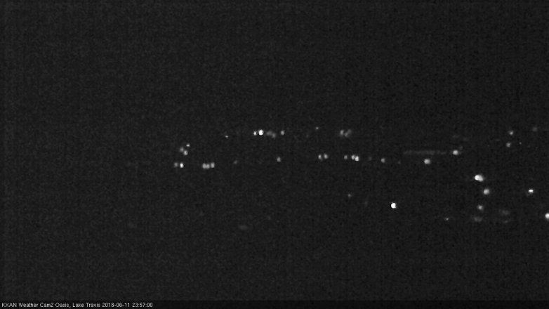 Lake Travis webcam, June 11, 2018 11:00 PM CT