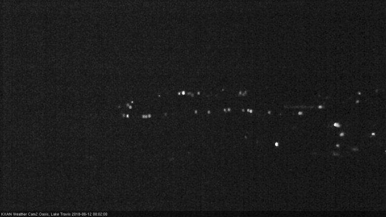 Lake Travis webcam, June 11, 2018 11:05 PM CT