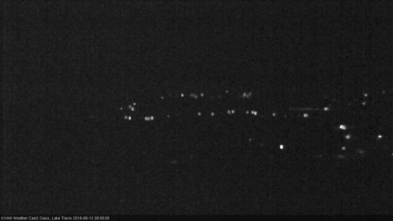 Lake Travis webcam, June 11, 2018 11:10 PM CT